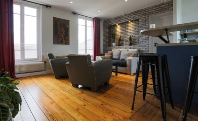 Agencement et décoration d’un espace de vie/cuisine à Saint-leu-la-forêt (95) image 
