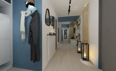 Projet d'agencement et de décoration d'une entrée à Arronville (95) image 
