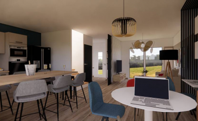 Réagencement complet du rez de chaussée d’une maison à franconville image 