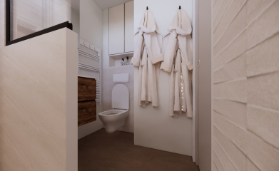 Conception 3D d&rsquo;une salle de bain &agrave; Vaur&eacute;al image 