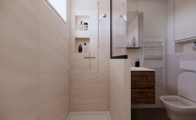 Conception 3D d&rsquo;une salle de bain &agrave; Vaur&eacute;al image 
