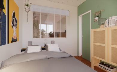 Transformation d'un espace avec création d'un coin nuit à deuil-la-barre image 