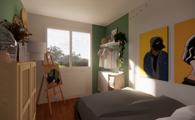 Transformation d'un espace avec création d'un coin nuit à deuil-la-barre image 
